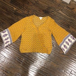 Xhiliration boho top. Worn once, super cute!